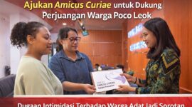 Solidaritas Perempuan Flobamoratas menyerahkan Amicus Curiae (Sahabat Pengadilan) di PTUN Kupang.Foto:(Doc.Istimewa)