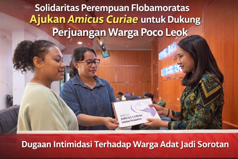 Solidaritas Perempuan Flobamoratas menyerahkan Amicus Curiae (Sahabat Pengadilan) di PTUN Kupang.Foto:(Doc.Istimewa)