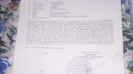 Surat tanda terima laporan.Foto:Doc.Istimewa