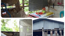 Kondisi rumah keluarga Dominggus Ulu Kehi di Dusun Baumauk, Desa Renrua, yang mengalami kerusakan parah dan tidak layak huni.(Foto:Dok.Ist)
‎