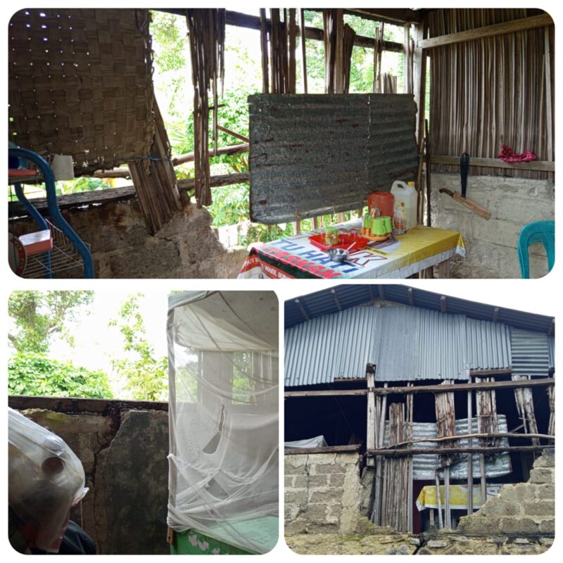 Kondisi rumah keluarga Dominggus Ulu Kehi di Dusun Baumauk, Desa Renrua, yang mengalami kerusakan parah dan tidak layak huni.(Foto:Dok.Ist)
‎