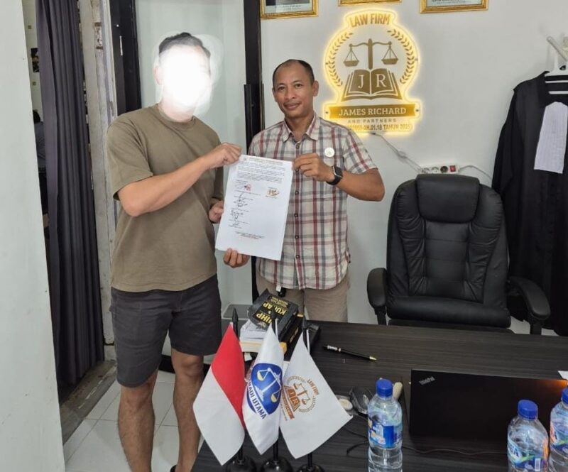 Kantor Hukum Law Firm James Richard & Partners memberikan pendampingan hukum kepada klien (Sumber Foto. Dok: Istimewa)