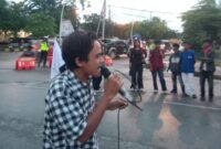 Aktivis Mahasiswa Sandiang Kaya Ndapa Namung Kecam Dugaan Intimidasi dan Kekerasan terhadap Dua Wartawan DeteksiNTT.Foto: Neswline NTT/Sandiang 