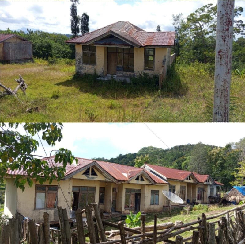 Kondisi Kantor Polsek Raimanuk, asrama polisi, dan rumah dinas Kapolsek di Dusun Oekofu yang dibiarkan terbengkalai.(Foto:Dok.Deni Manek)
‎