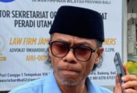 Yohakim Jante Joni seorang pengacara Indonesia menyampaikan keprihatinannya terkait dugaan intervensi berlebihan yang dilakukan oleh seorang klien warga negara asing (WNA). Sumber foto. Dok: Pribadi.