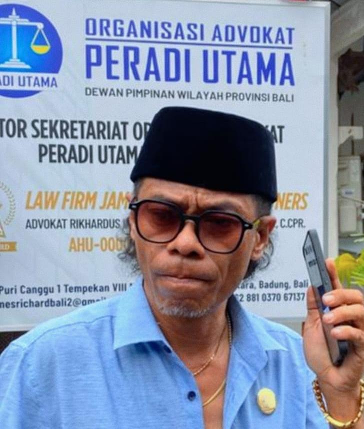 Yohakim Jante Joni seorang pengacara Indonesia menyampaikan keprihatinannya terkait dugaan intervensi berlebihan yang dilakukan oleh seorang klien warga negara asing (WNA). Sumber foto. Dok: Pribadi.