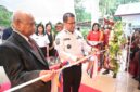 NEWSLINE.ID Bupati Kupang, Yosef Lede, meresmikan Gedung GPdI Karmel Tunfeu dengan pemotongan pita, Rabu (15/4).
