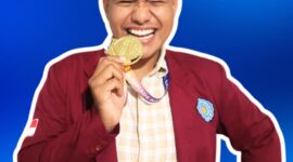 Rayhan Halim, mahasiswa Program Studi Ilmu Politik UMKoe berhasil meraih Medali Emas dalam ajang Olimpiade Nasional Sains dan Bahasa (OSNB) 2026. Sumber Foto. Dok: Pribadi.