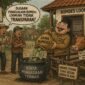 Ilustrasi ternak babi dan sapi dalam program pengadaan BUMDes yang menjadi sorotan warga Desa Loonuna, Kecamatan Lamaknen Selatan, Kabupaten Belu.Foto: Ilustrasi/AI