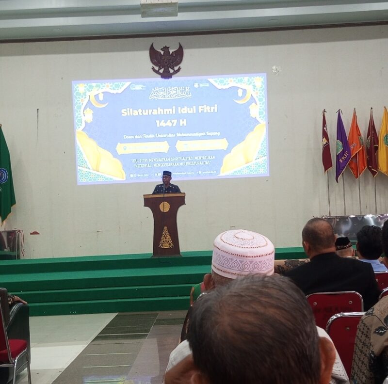 Dekan FISIPOL,Dr.Syarifuddin Darajad,S.Sos., M.Hum.,saat menyampaikan sambutan. Foto:Dok. Newsline/Sardiyanto/