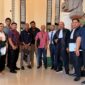 Tim kuasa hukum dari Kantor Law Firm James Richard and Partners menghadiri persidangan terdakwa di Pengadilan Negeri Denpasar. (Sumber Dok: Adv Florianus).
