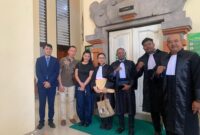 Sidang kasus pidana di Pengadilan Negeri Denpasar. Sumber Foto Dok: Adv Florianus.