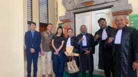 Sidang kasus pidana di Pengadilan Negeri Denpasar. Sumber Foto Dok: Adv Florianus.