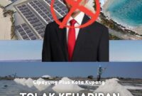 Ilustrasi Cipayung plus Kupang menolak kehadiran wakil presiden RI di PSN Tambak Garam Kab. Rote Ndao.Foto:Dok.Istimewa