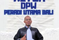 Advokat Rikhardus Ikun, S.H., M.H., C.MSP., C.NSP., C.LFS., C.CPr. selaku Ketua DPW PERADI UTAMA Bali menyampaikan ucapan selamat atas terbentuknya kepengurusan DPW PERADI UTAMA NTT. Sumber Foto Dok: Adv Florianus. 
