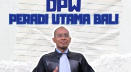 Advokat Rikhardus Ikun, S.H., M.H., C.MSP., C.NSP., C.LFS., C.CPr. selaku Ketua DPW PERADI UTAMA Bali menyampaikan ucapan selamat atas terbentuknya kepengurusan DPW PERADI UTAMA NTT. Sumber Foto Dok: Adv Florianus. 
