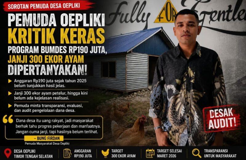 Pemuda sekaligus Aktivis Mahasiswa, Firdan Nubatonis, Foto:Dok Pribadi/