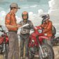 Ilustrasi penarikan sepeda motor secara paksa oleh Oknum debt colector di tempat kerjanya debitor.Foto:Dok.Isth