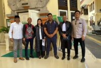 Tim kuasa hukum Law Firm James Richard & Partners yang dipimpin oleh Direktur Law Firm  Adv. Rikhardus Ikun, S.H., M.H., C. NSP, C. MSP. C. LFS. C.CPr. (Sumber foto dok: Adv Florianus)