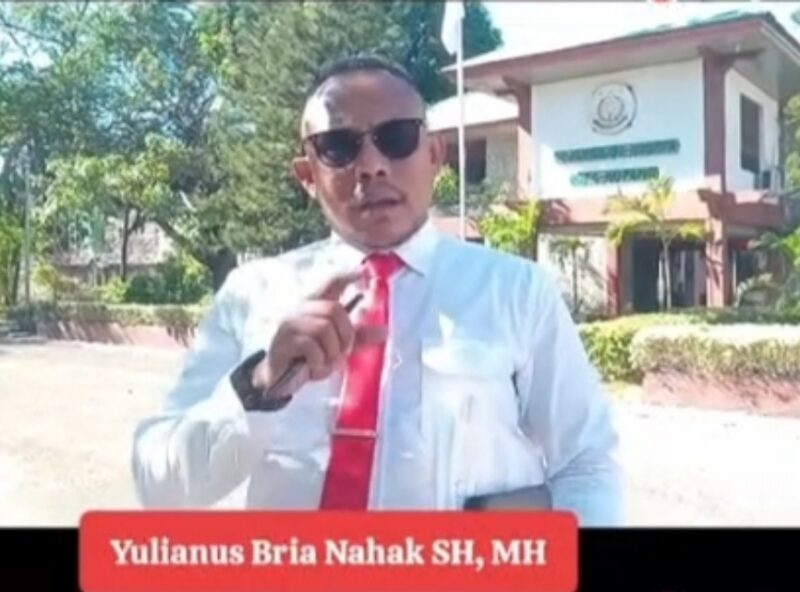 Penasihat Hukum Yulius Bria Nahak SH,MH.,Foto Dok.YBN/
‎