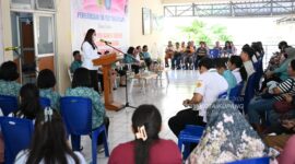 Wakil Wali Kota Kupang, Serena Cosgrova Francis, S.Sos., M.Sc., saat membuka  kegiatan sosialisasi dan Pemeriksaan di kota Kupang, Rabu ( 12/08/2026).