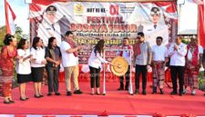 Wakil Wali Kota Kupang, Serena C. Francis, S.Sos., M.Sc., membuka Event Budaya dan Pesta Rakyat Tingkat Kelurahan Liliba Etnis Timor Tahun 2026 yang berlangsung di wilayah RT 042 Kelurahan Liliba, Rabu (12/8/2026).