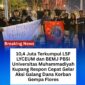 LSF LYCEUM Kupang bersama Badan Eksekutif Mahasiswa Jurusan (BEMJ) Pendidikan Bahasa dan Sastra Indonesia (PBSI) Universitas Muhammadiyah Kupang (Foto Dok: Hefri Persli wartawan/newsline.id)