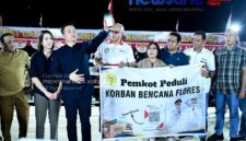 Wali Kota Naik Ring, Galang Solidaritas untuk Korban Gempa Flores Jumat (21/08/2026). Foto:PROKOPIM Kota Kupang/