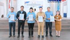 Foto bersama pihak Pemkot Kupang dan Kejari Kota Kupang, dalam rangka bekerja sama dalam mencegah persoalan hukum dalam penyelenggaraan Pemerintahan.Di Aula Rumah Jabatan Wali Kota Kupang, Selasa (6/10/2026).